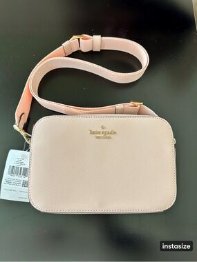 Kate Spade Madison Mini Camera Bag in Pink Conch MSRP $279